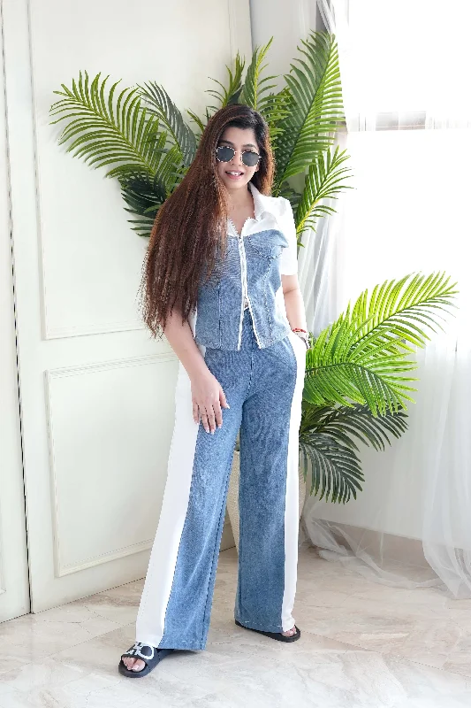 Fashion Elements Kenny White Denim Cordset
