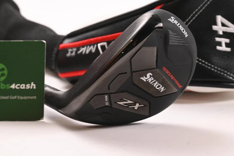 Relaxed Fit Left Hand Srixon ZX Mk II 2023 #4 Hybrid / 22 Degree / Regular Flex HZRDUS Red Relaxed Fit Left Hand Srixon ZX Mk II 2023 #4 Hybrid / 22 Degree / Regular Flex HZRDUS Red