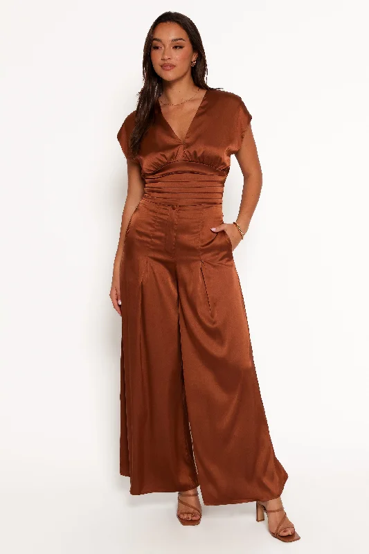 Soft Textures Cassie Two Piece Set - Bronze