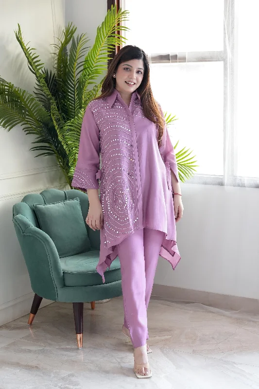 Soft Trends Mehr Pink Mirror Work Upside Down Cordset