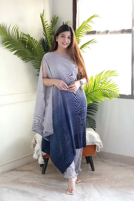 Everyday Chic Emma Grey Ombre Pleated Cordset