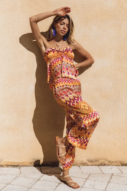 Relaxed Chic Marigold Wide Leg Pants - Tan