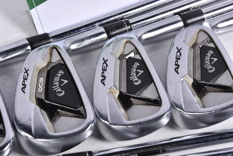 Double-sided Wear Callaway Apex DCB Irons / 4-PW+GW / Stiff Flex Elevate ETS 95 Shafts Double-sided Wear Callaway Apex DCB Irons / 4-PW+GW / Stiff Flex Elevate ETS 95 Shafts