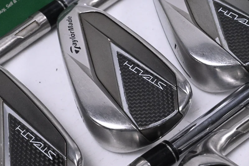 Relaxed Style Taylormade Stealth Irons / 5-PW+SW / Regular Flex Steel Shafts