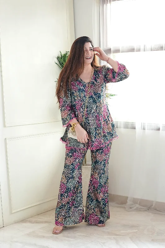 Dressing Tips Nirbhaya Multicoloured Co ord Set