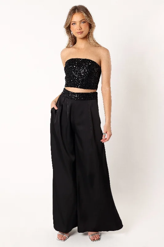 All-Day Style Sallyanne Two Piece Set - Black