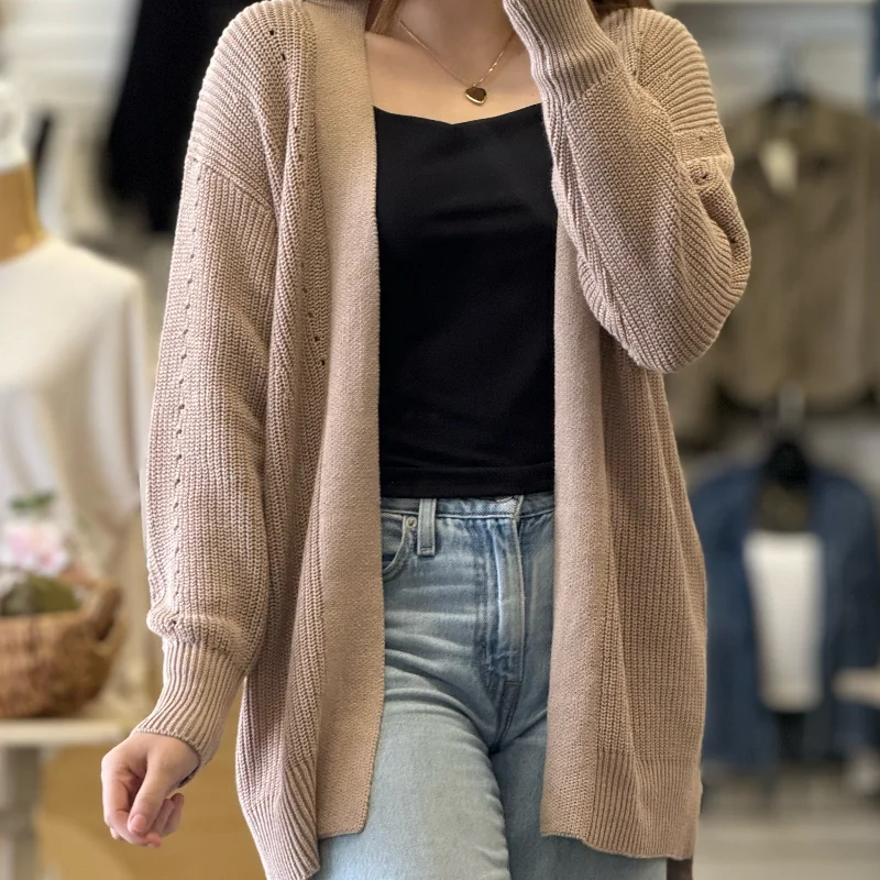 Comfortable Jeans Moment Of Truth Eyelet Cardigan