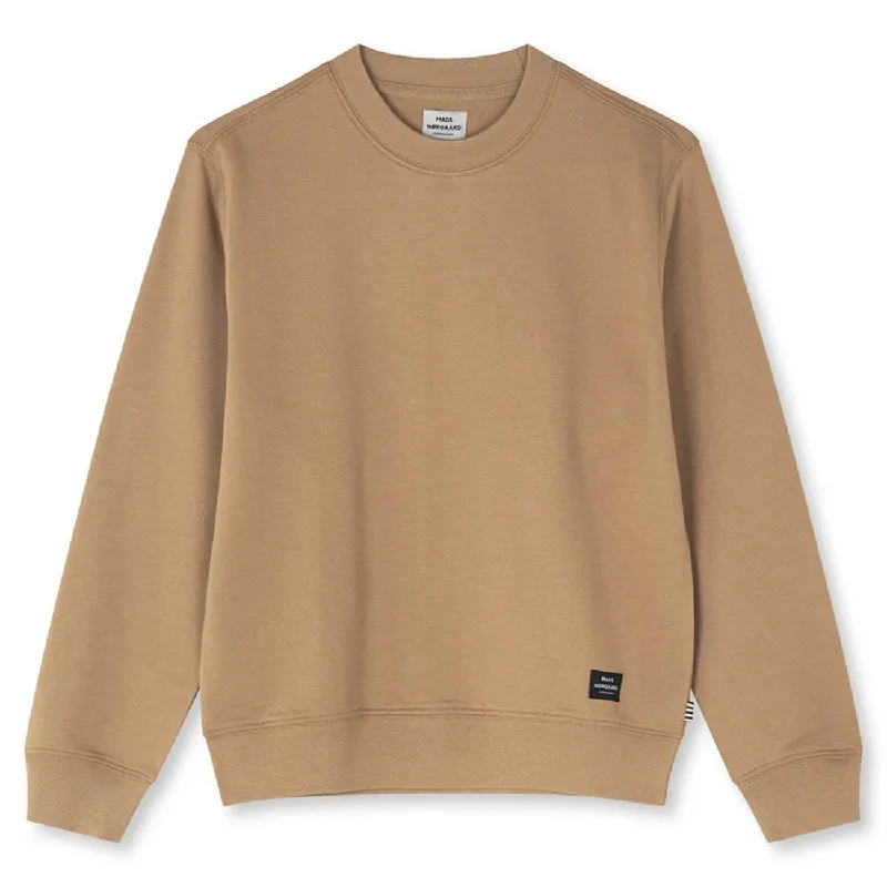 Elegant Outline Mads Nørgaard Tiger'S Eye Light Terry Solo Crewneck
