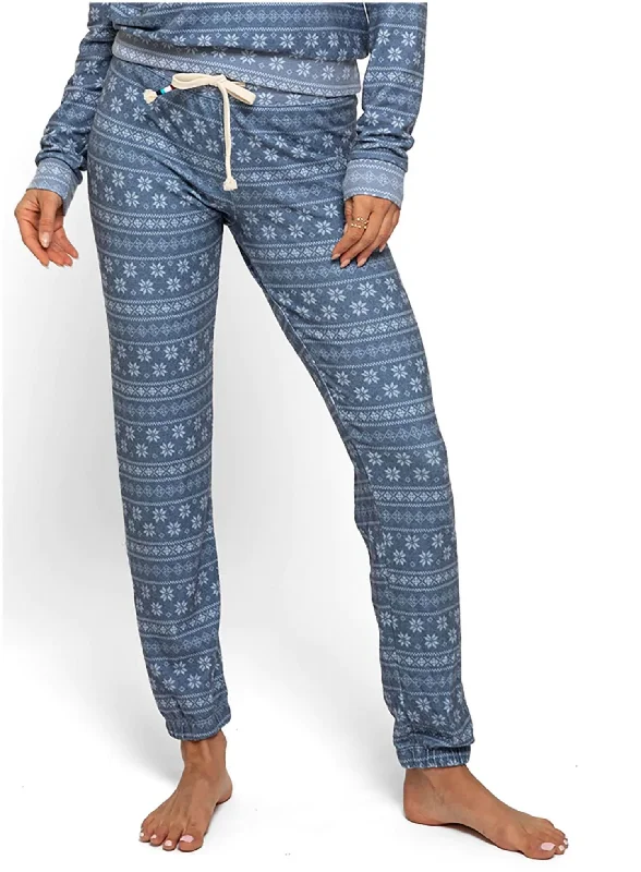 Relaxed Tops Fair Isle Jogger In Indigo