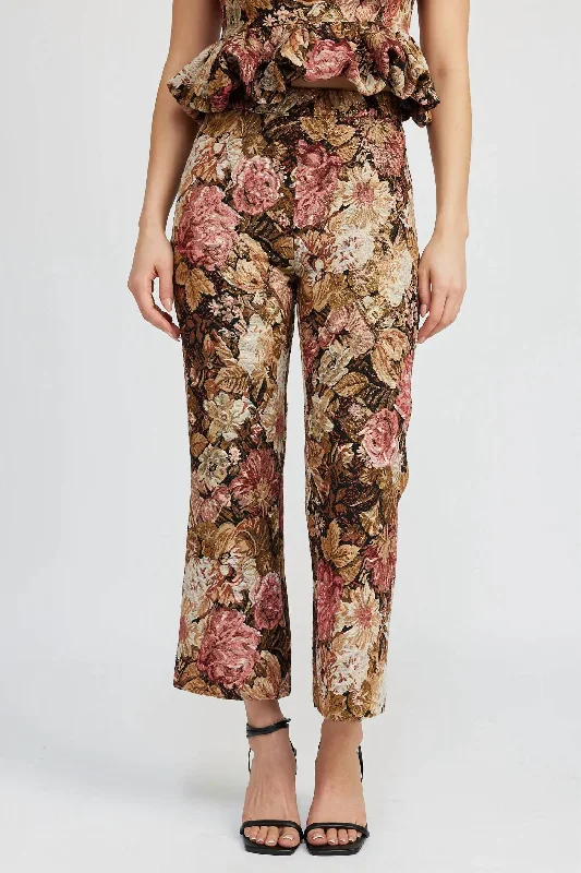 Luxury Temperament Carey Pants In Pink Gold