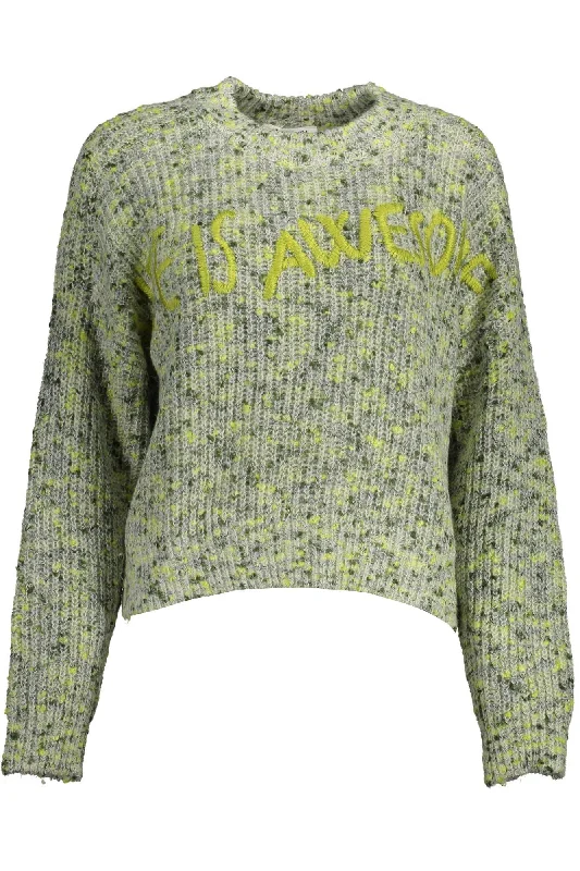 Relaxed And Casual Desigual  Embroide Sweater with Contrasting Women's Accents