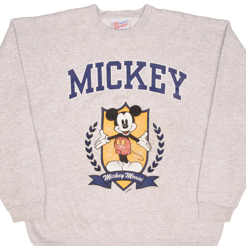 Casual And Casual VINTAGE DISNEY MICKEY MOUSE 1990S GREY SWEATSHIRT SIZE XL MADE IN USA Casual And Casual VINTAGE DISNEY MICKEY MOUSE 1990S GREY SWEATSHIRT SIZE XL MADE IN USA