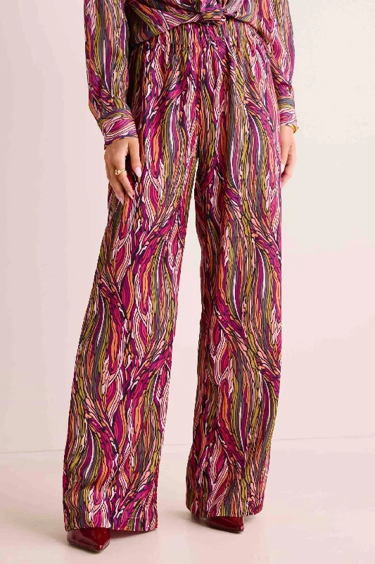 Exclusive Customization Billie Pant In Wavy Stripes