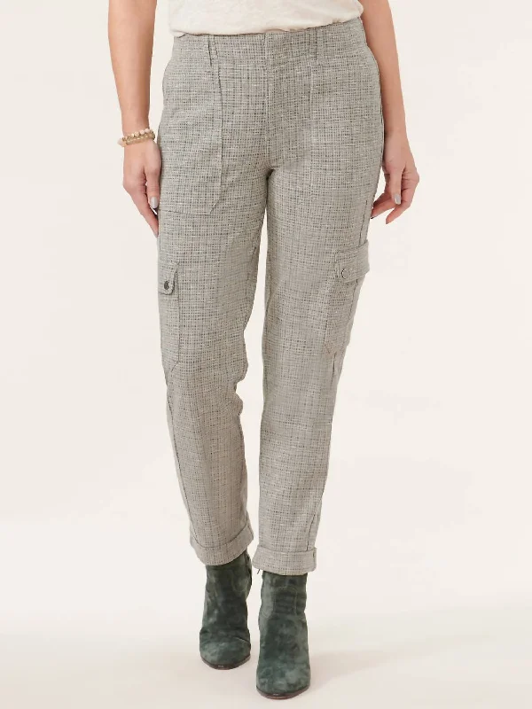 Elegant Style Multi Pocket Pant In Grey