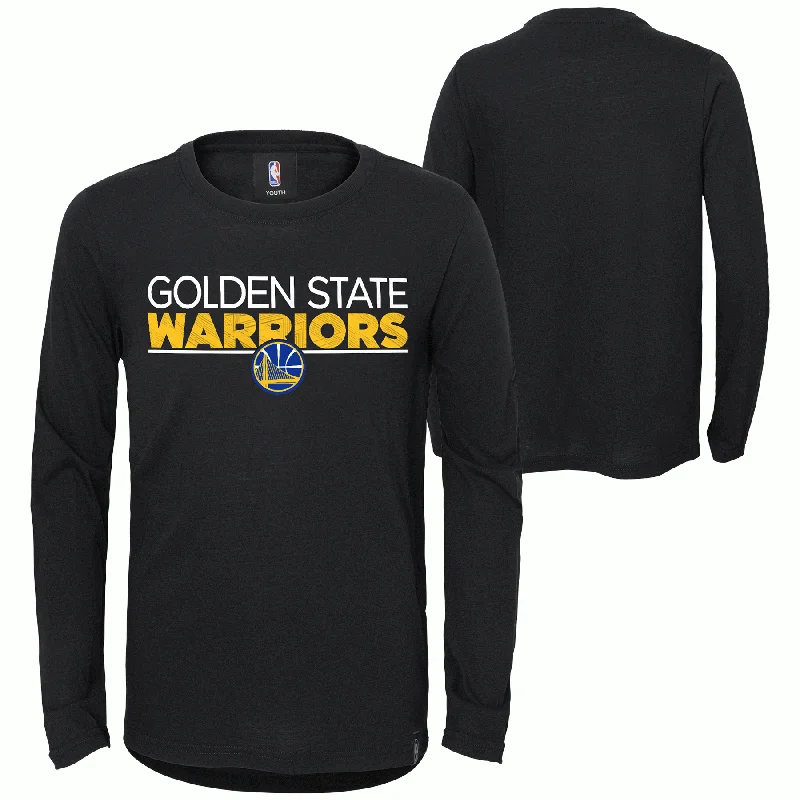 Easy Comfort Style Golden State Warriors Tactical Ultra Black Long Sleeve Shirt