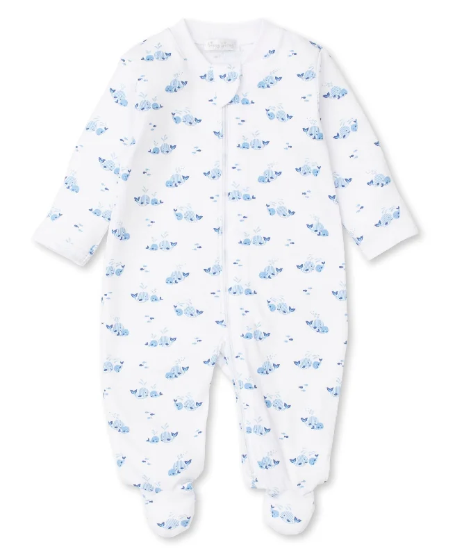 Luxury Customization Boys Whale Wishes Footie