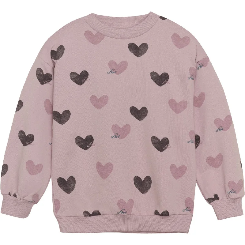 Comfortable Lifestyle Minymo Dawn Pink Sweatshirt AOP