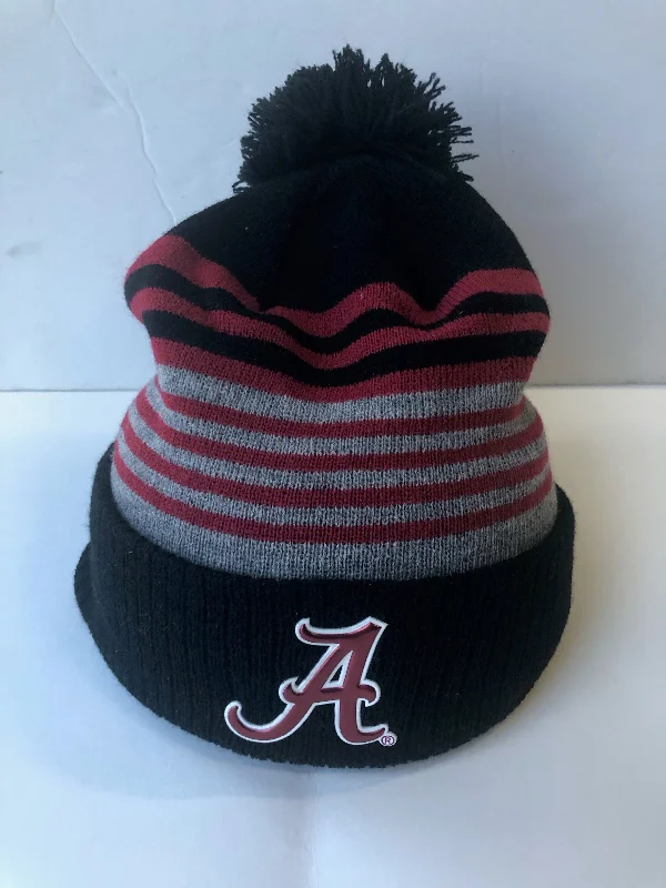 Light Comfort Alabama One Size Fits Most Striped Winter Hat With Pom