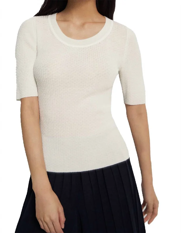 Light Dressing Leenda Wool Pullover Top In Oat