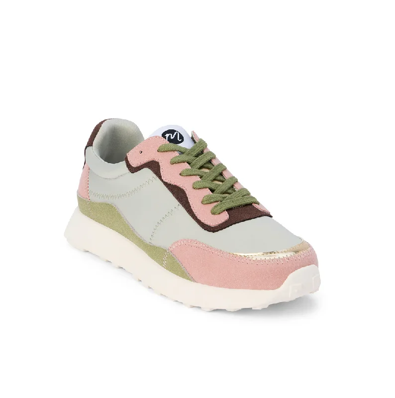 Breezy Comfort Metro Low Top Trainers - Sage