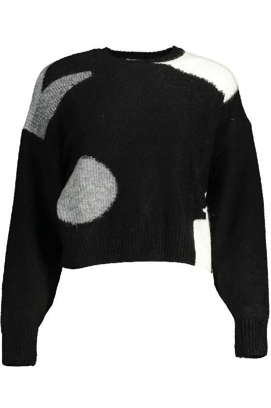 Fresh And Natural Desigual Chic Contrasting Long Sleeve Women's Sweater