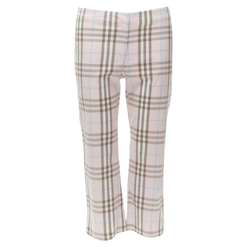 Girl Style Burberry London Hoe Check cropped pants