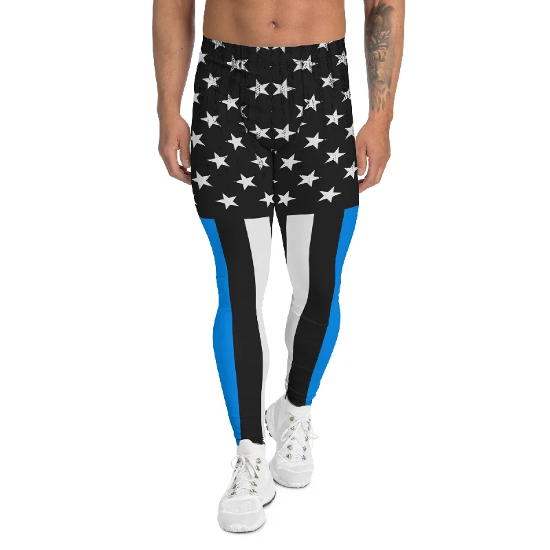 Comfortable Fashion First Responder Police Men's Leggings