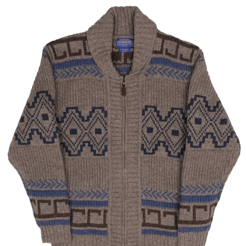 Refreshing Design VINTAGE PENDLETON KNIT WOOL CARDIGAN SWEATER 1990S SIZE LARGE