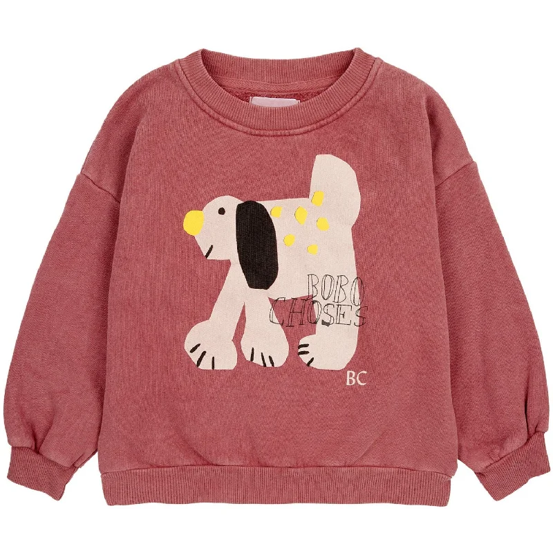 Youthful Street Fashion Bobo Choses Dark Brown Fairy DAnd Crewneck