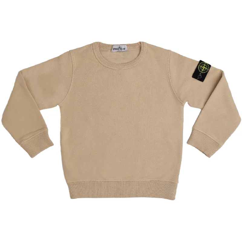 Free And Comfortable Stone Island Natural Beige Sweat-Shirt