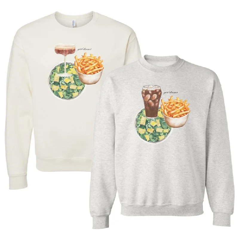 Bottom And Versatile Make It Yours™ ‘Girl Dinner’ Crewneck Sweatshirt
