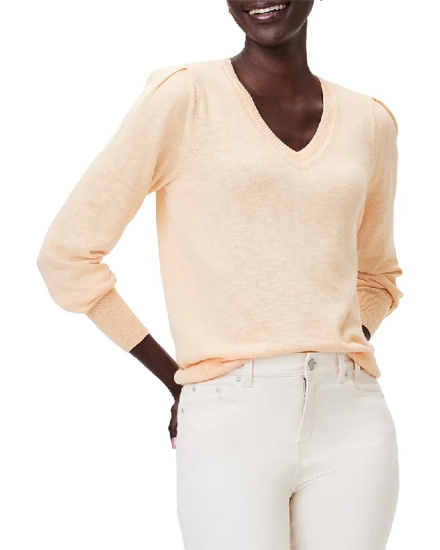 Mid-length Style Nic+Zoe Slub V-Neck Sweater