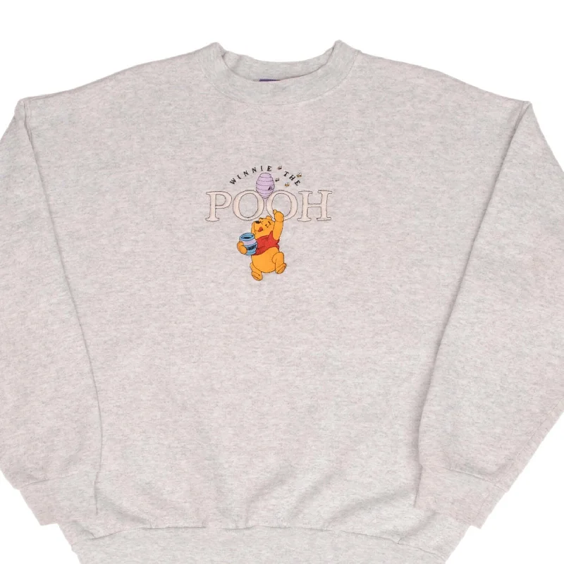 Cozy Knits VINTAGE DISNEY WINNIE THE POOH EMBROIDERED 1990S SWEATSHIRT SIZE LARGE