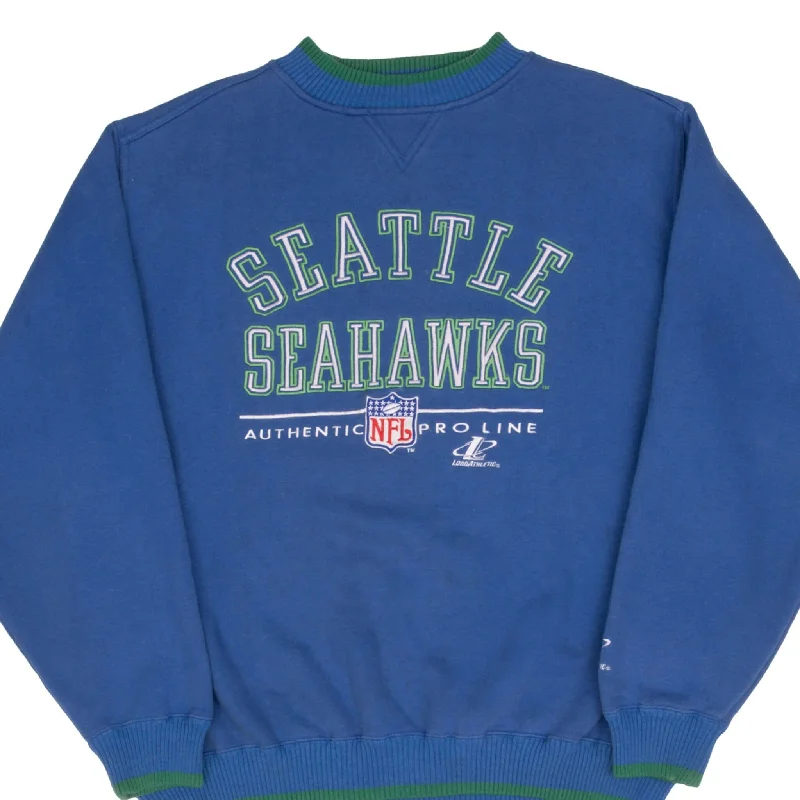 Relaxed And Casual VINTAGE NFL SEATTLE SEAHAWKS EMBROIDERED SWEATSHIRT 1990S SIZE XL MADE IN USA Relaxed And Casual VINTAGE NFL SEATTLE SEAHAWKS EMBROIDERED SWEATSHIRT 1990S SIZE XL MADE IN USA