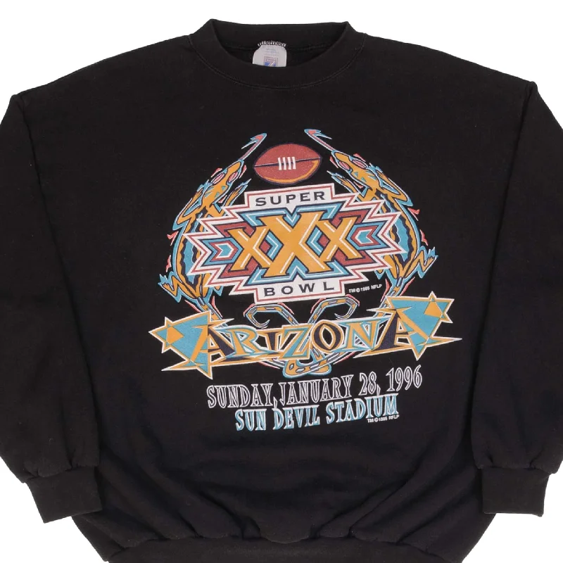 Lazy Style VINTAGE NFL SUPERBOWL XXX ARIZONA 1996 SWEATSHIRT SIZE LARGE MADE IN USA Lazy Style VINTAGE NFL SUPERBOWL XXX ARIZONA 1996 SWEATSHIRT SIZE LARGE MADE IN USA