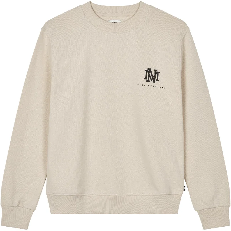 Knitted Design Mads Nørgaard Oatmeal Light Organic Solo Sweatshirt