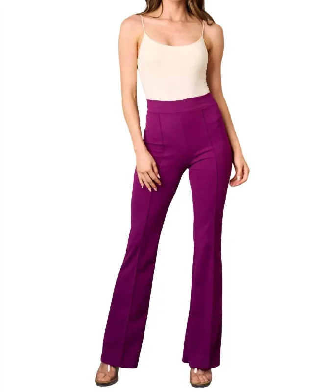 Outdoor Trend High Waisted Pant In Purple