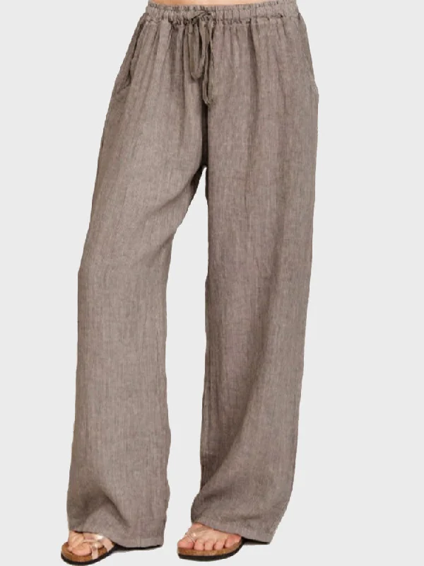 Trendy Items Loose Cotton Linen Trousers