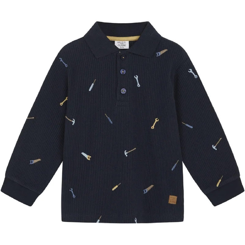 Casual Comfort Wear Hust & Claire Navy Mini Stevie Sweatshirt