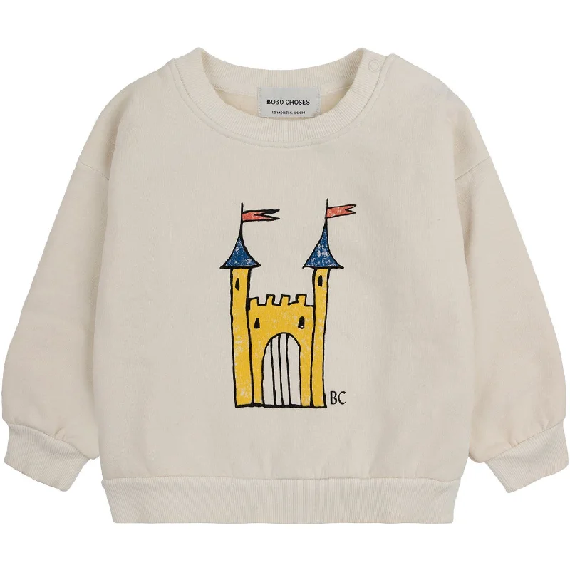 British Style Bobo Choses Offwhite Faraway Castle Crewneck