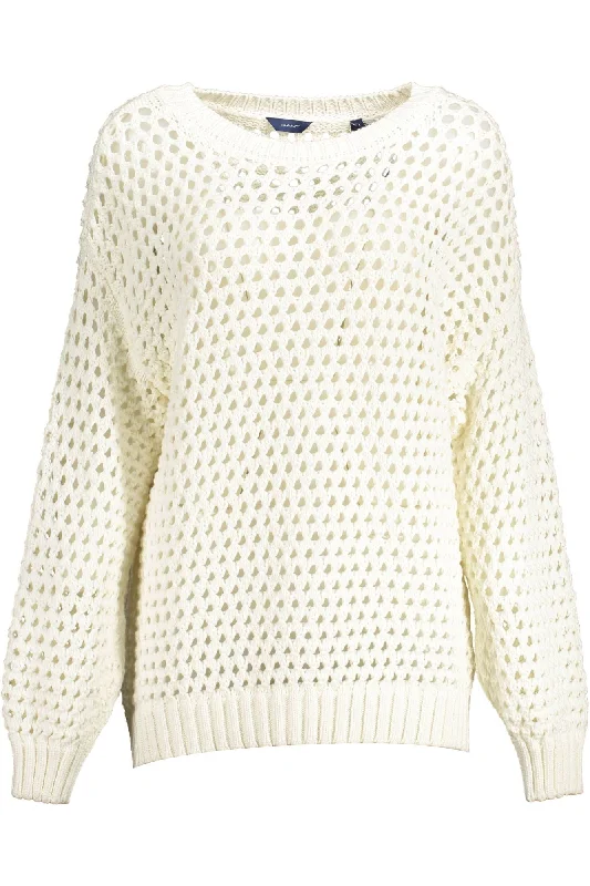 Effortless Looks Gant Elegant  Perforated Crewneck Women's Sweater