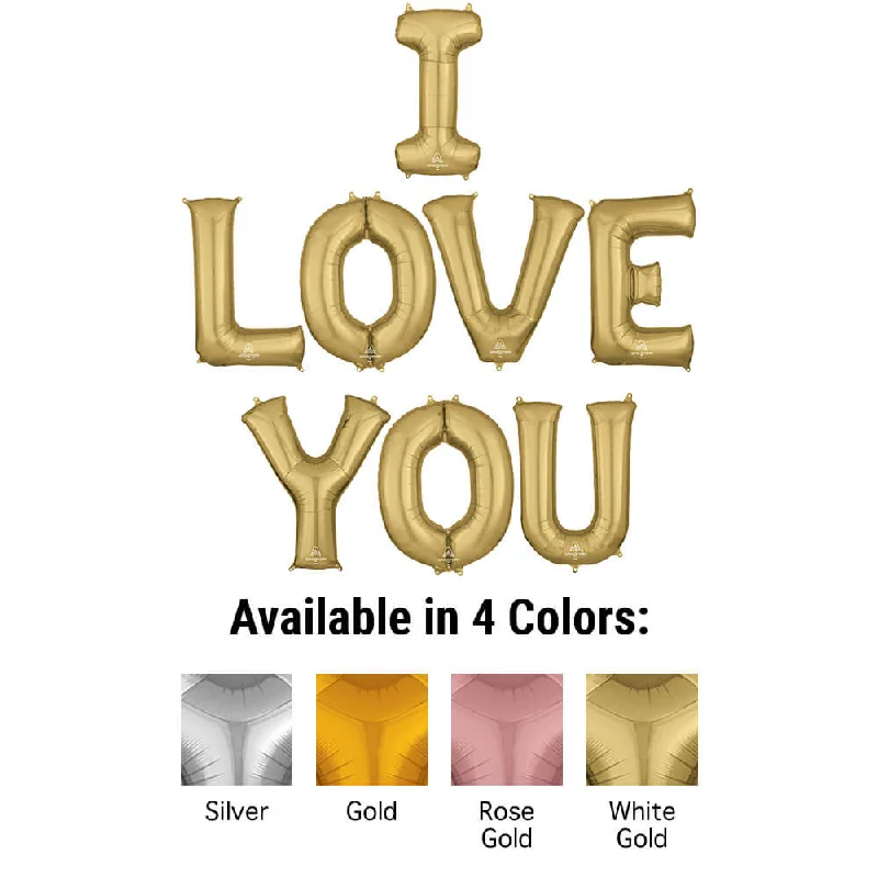 Youthful 34 inch I LOVE YOU - ANAGRAM LETTERS KIT