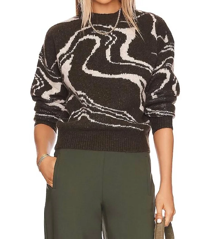 Fashion Selection Saira Sweater In Olive