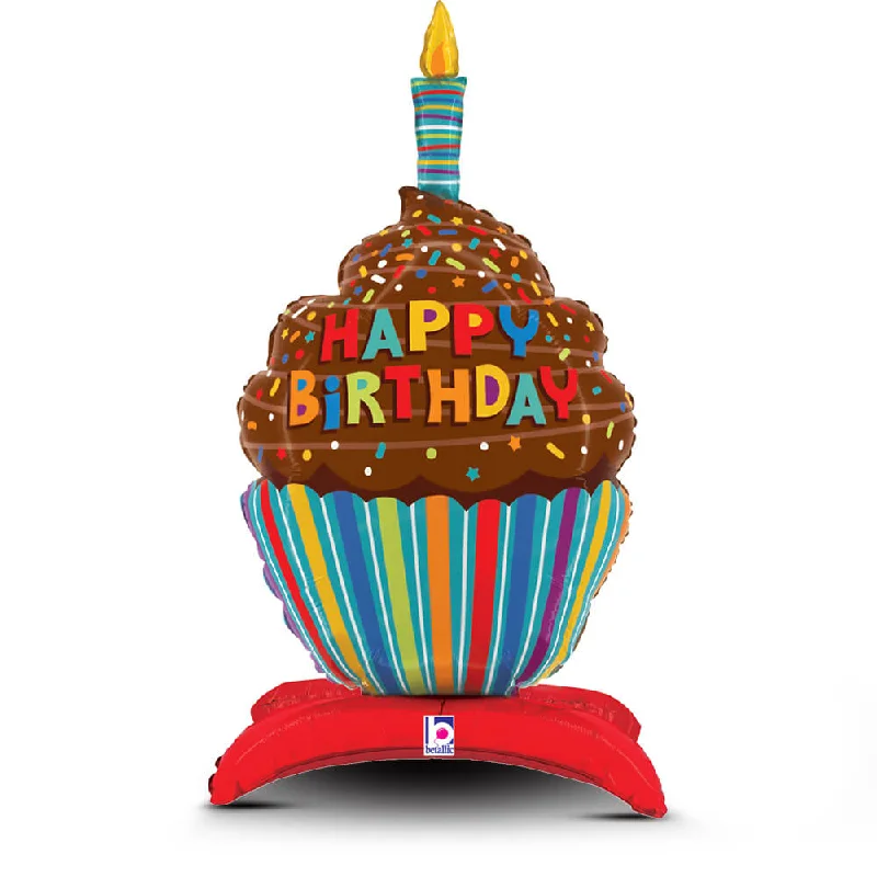 Versatile Casuals 31 inch HAPPY BIRTHDAY CUPCAKE STANDUPS