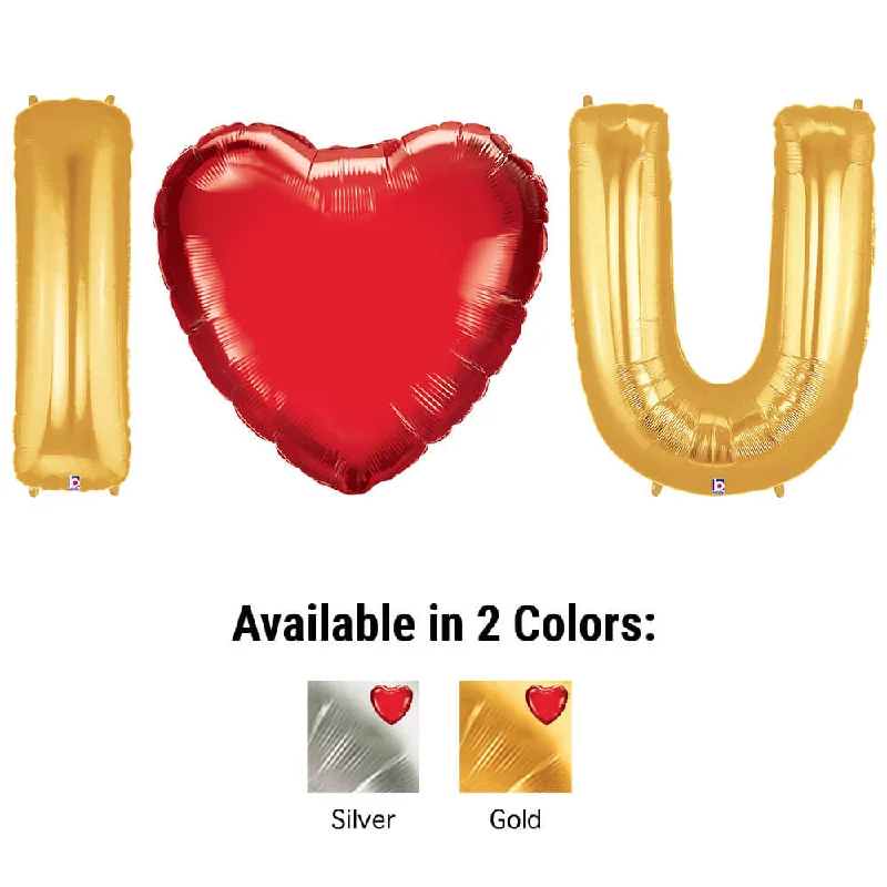 Girl Style 40 inch I (HEART) U - MEGALOON LETTERS KIT