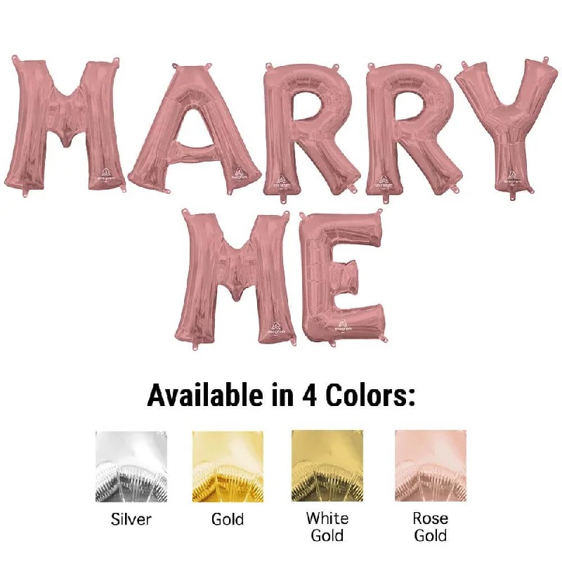 Designer Style 16 inch MARRY ME - ANAGRAM LETTERS KIT (AIR-FILL ONLY)