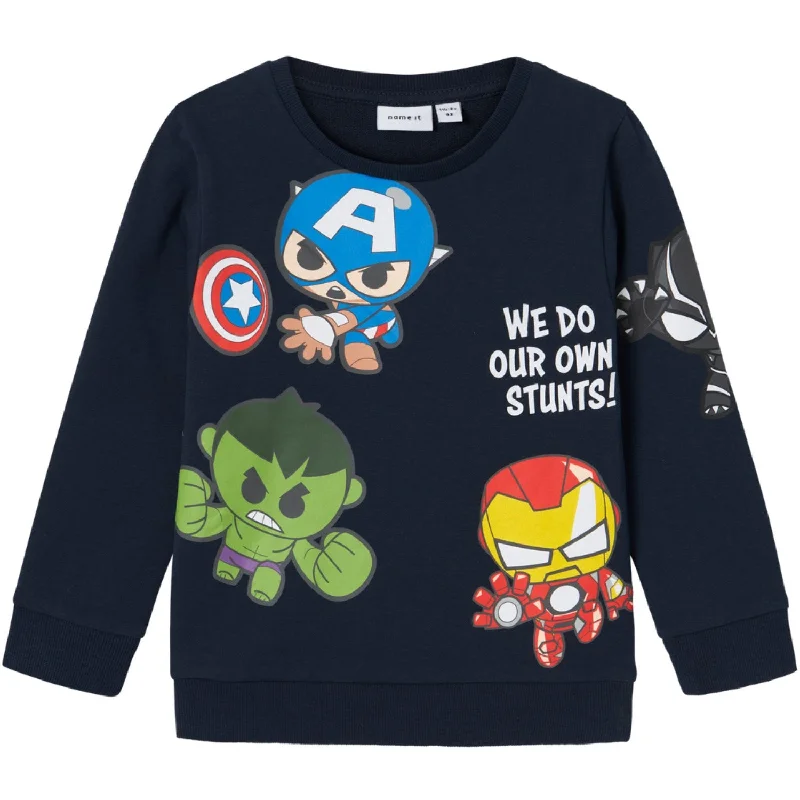 Soft Touch Name It Dark Sapphire Juck Marvel Sweatshirt