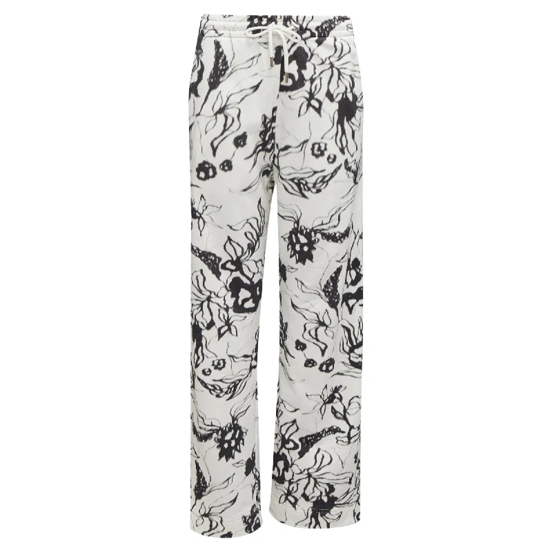 Elegant And Casual Dries Van Noten Blurry Abstract Floral Print Sweatpants