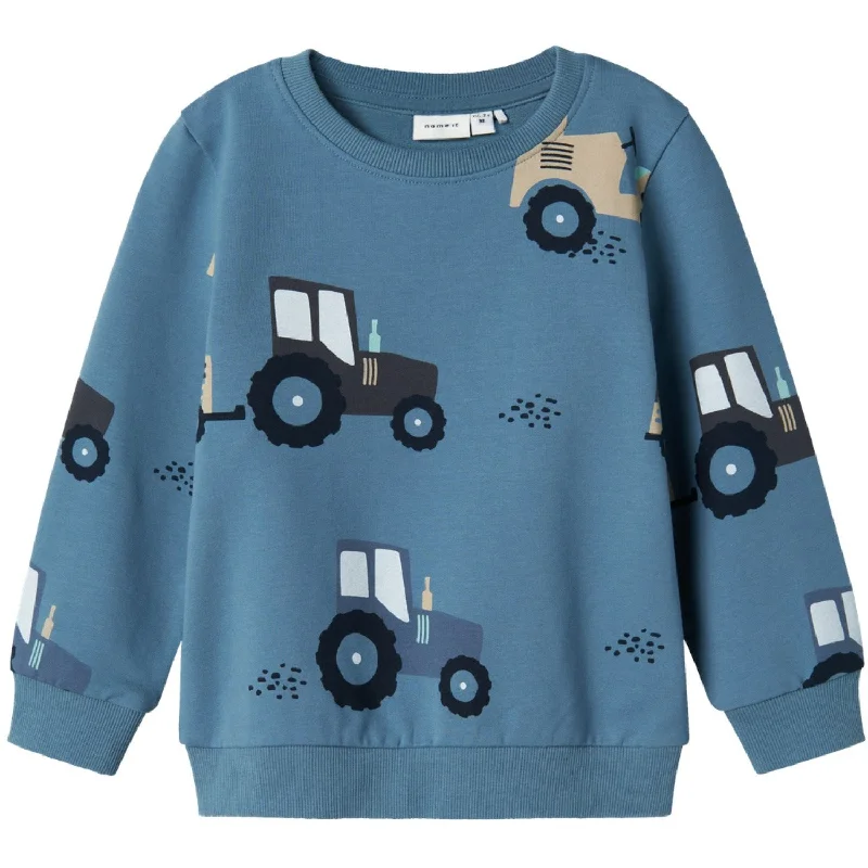 Comfortable down Name It Provincial Blue Jam Sweatshirt