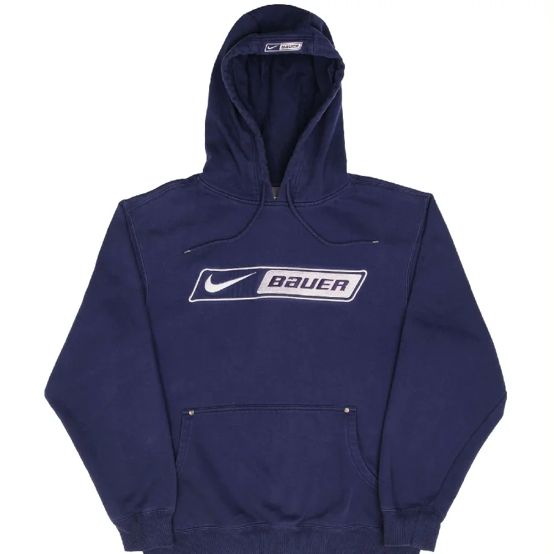Casual And Comfortable VINTAGE NIKE BAEUR HOCKEY NAVY BLUE HOODIE SWEATSHIRT 2000S SIZE MEDIUM Casual And Comfortable VINTAGE NIKE BAEUR HOCKEY NAVY BLUE HOODIE SWEATSHIRT 2000S SIZE MEDIUM